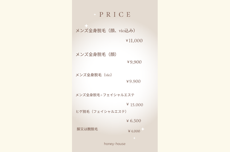メンズ全身脱毛￥11000税込、本気で変わりましよ